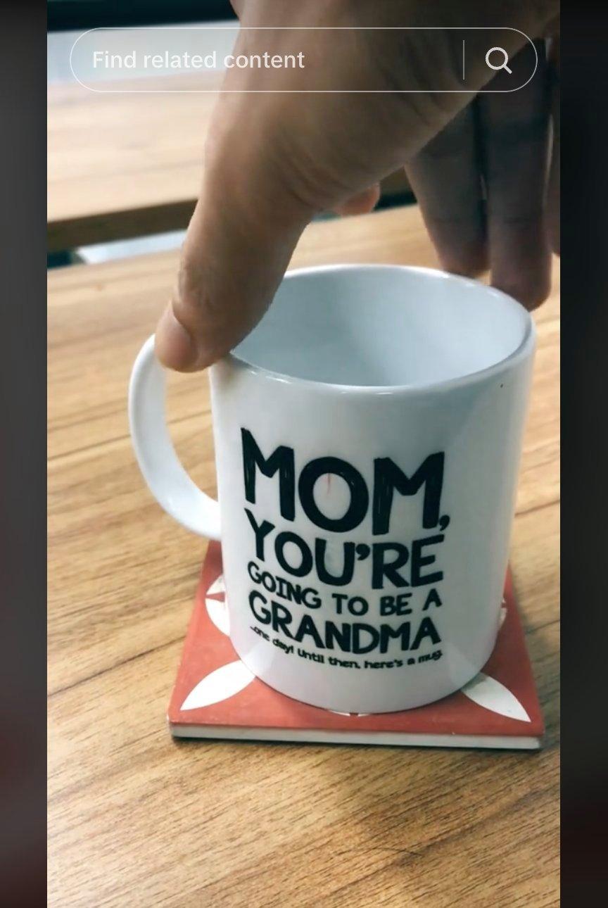custom mom you're going to be a grandma mug